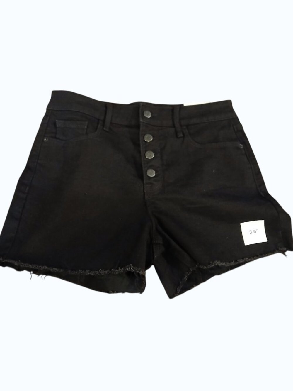 NWT OLD NAVY Black Denim Button Fly Shorts - Picture 7 of 10